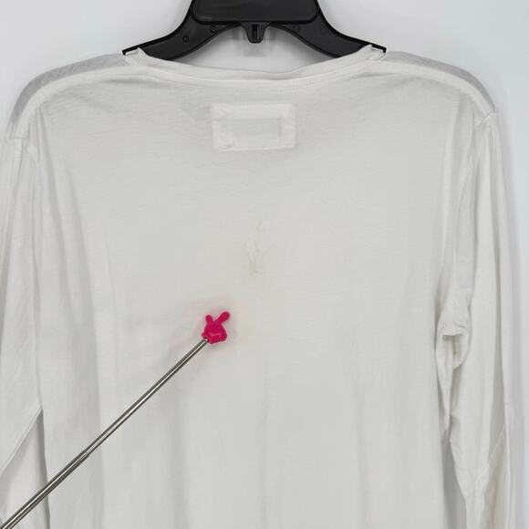 Zanerobe White Long Sleeve T-Shirt Men’s S Basic Casual Layering - Picture 4 of 10